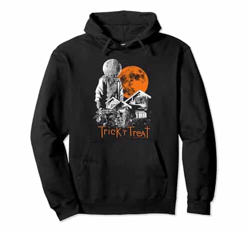 Trick R Treat Sam House and Moon Pullover Hoodie