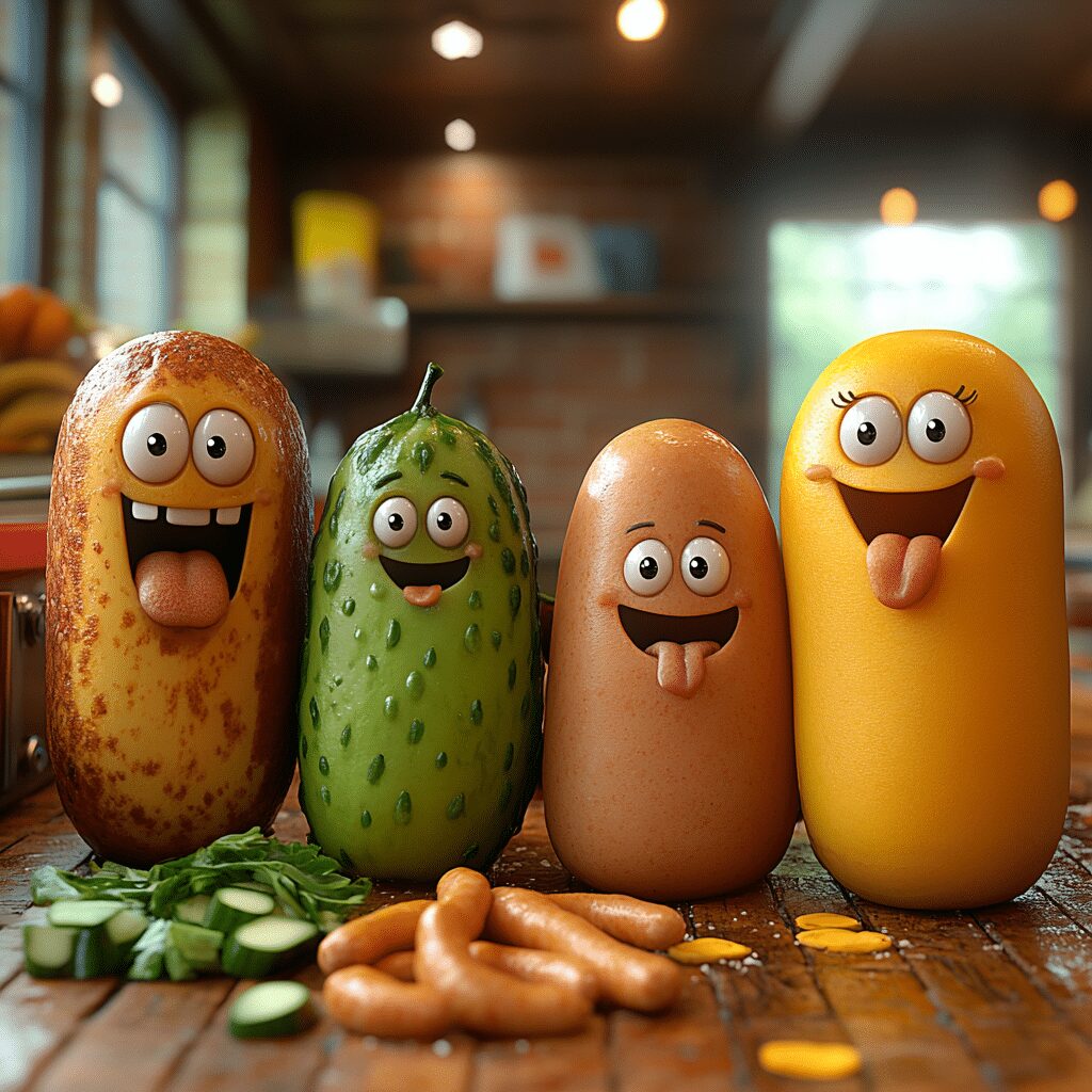 Cast of Sausage Party Foodtopia