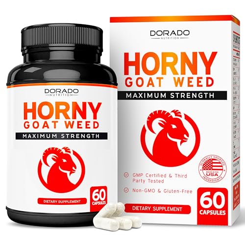 Horny Goat Weed for Men and Women Maximum Strength Mg Maca Ginseng L Arginine Tribulus Premium Hornygoatweed for Men Icariin Epimedium for Men Rd Party Tested