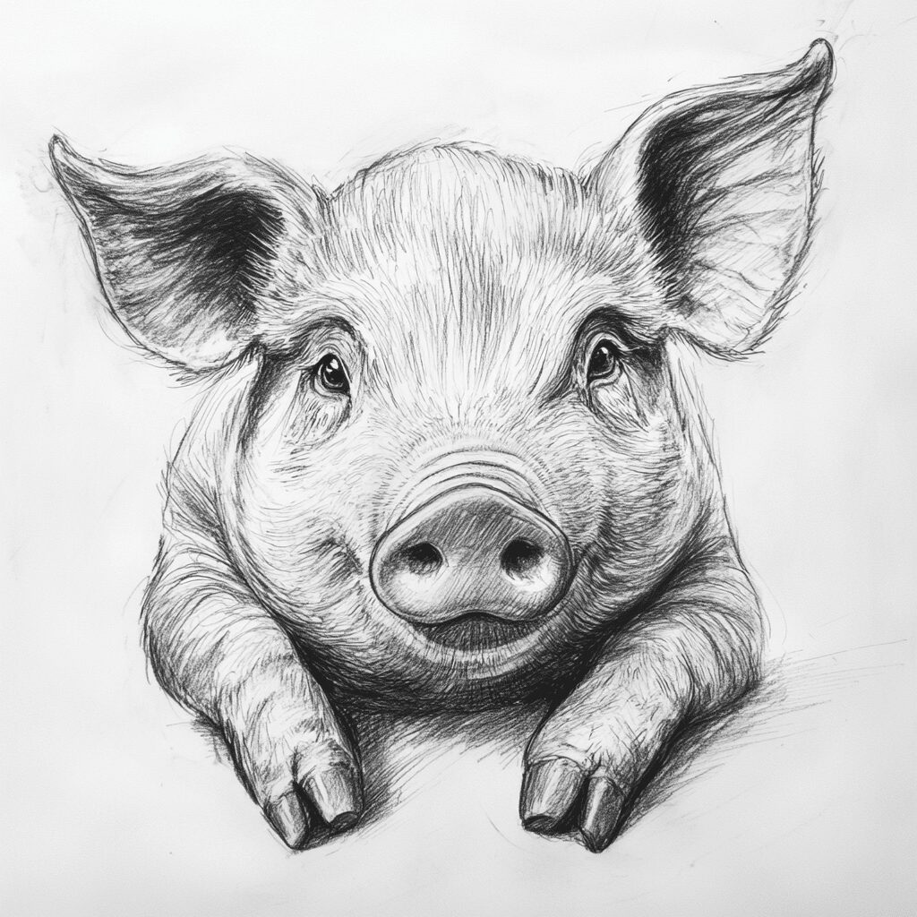 Best Pig Drawing