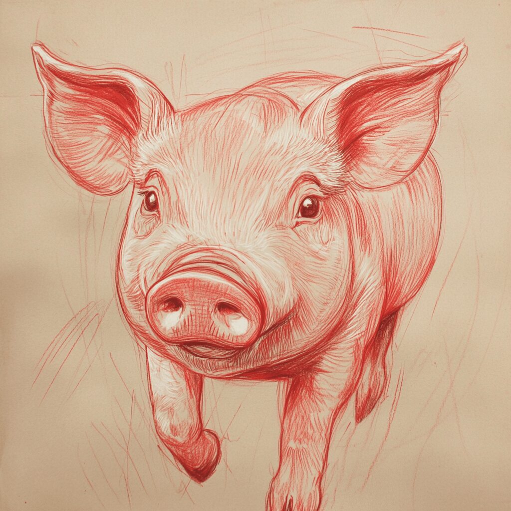 Pig Drawings