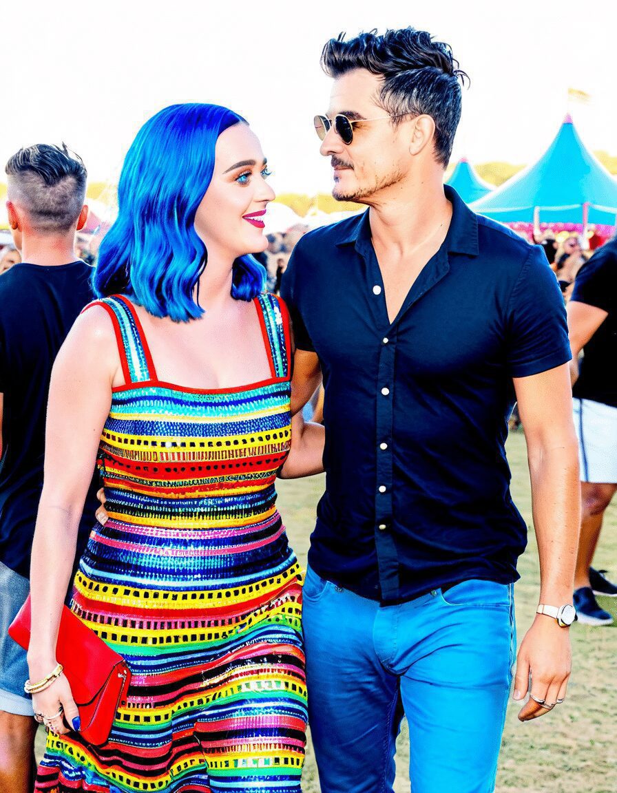 Katy Perry and Orlando Blooms