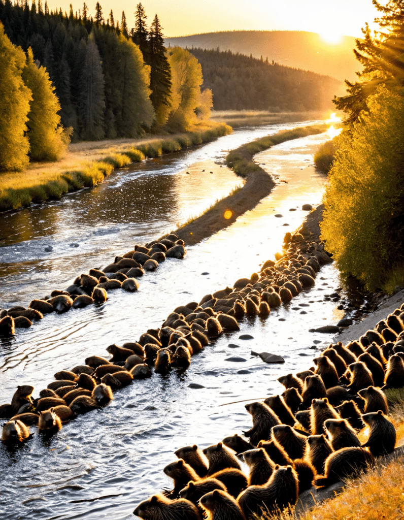Hundreds of Beavers